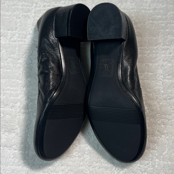 New! Naturalizer Adeline black leather block heel pumps 5 - Picture 4 of 8